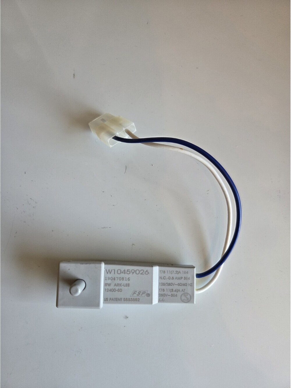 OEM Genuine Maytag Dryer Door Switch Assembly, Part #W10459026, W11036551 A23